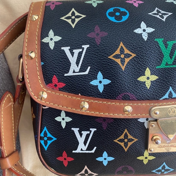 LOUIS VUITTON Monogram Multicolor Sologne Black - Picture 7 of 16